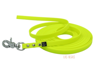 Neonowa żółta linka Biothane klasyczna Las Vegas | z rączką lub bez | 13 mm 