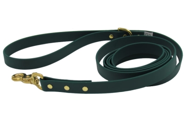 Ciemno zielona smycz Biothane Classic Yosemite 19 mm