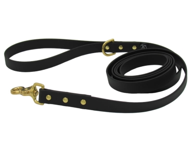 Czarna smycz Biothane Classic Dallas 19 mm