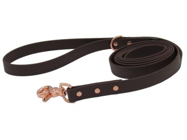 Ciemno brązowa smycz Biothane Classic Texas 19 mm