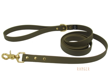 Oliwkowa smycz Biothane Classic Ranger 19 mm