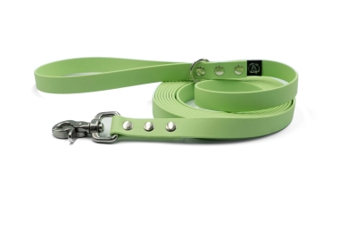 Pastelowa zielona smycz Biothane Classic Calypso 19 mm