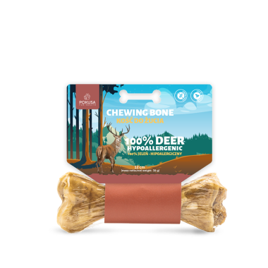 Kość do żucia Pokusa Feel The Wild chewing bone Deer | hipoalergiczna 100% jeleń | 17 cm