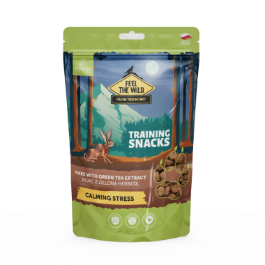 Przysmaki treningowe Pokusa Feel The Wild Training Snacks | Zając z zieloną herbatą | 200 g 