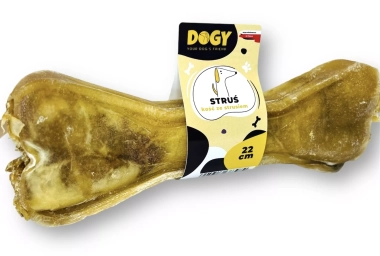 Kość Dogy ze strusiem | 22 cm