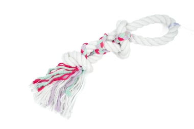Szarpak Psie Sznury | Przeplataniec z rączką | Cukierek | Mały 35 cm