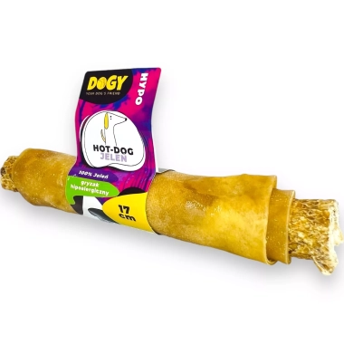 Hot-Dog Dogy HYPO | 100% skóra jelenia | 17 cm